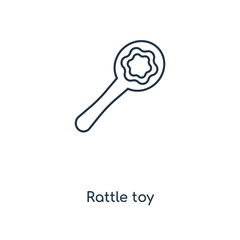 rattle toy icon vector