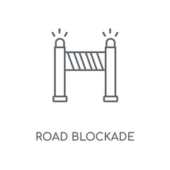 road blockade icon