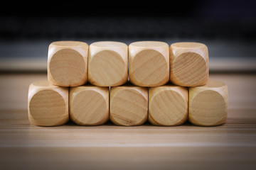 Blank Wooden Cubes