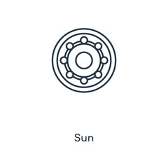 sun icon vector