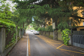 Street of residential houses