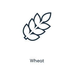 wheat icon vector