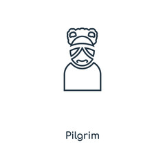 pilgrim icon vector