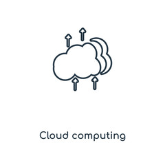 cloud computing icon vector