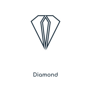 diamond icon vector