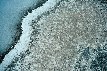 dirty pattern on the cement floor