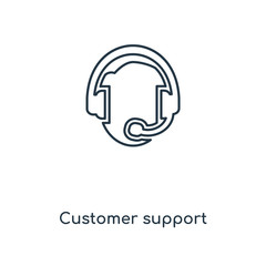 Fototapeta premium customer support icon vector