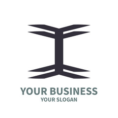 simple geometric logo for today