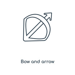 bow and arrow icon vector
