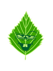 birke gesicht comic cartoon lustig blatt baum pflanze form clipart design wald grün blätter strauch busch blüte blume