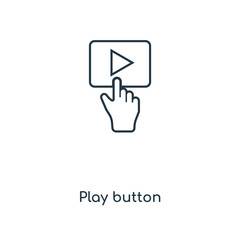 Fototapeta premium play button icon vector