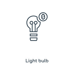 light bulb icon vector