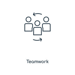 Fototapeta premium teamwork icon vector