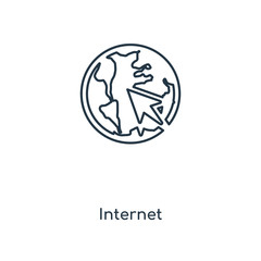 internet icon vector