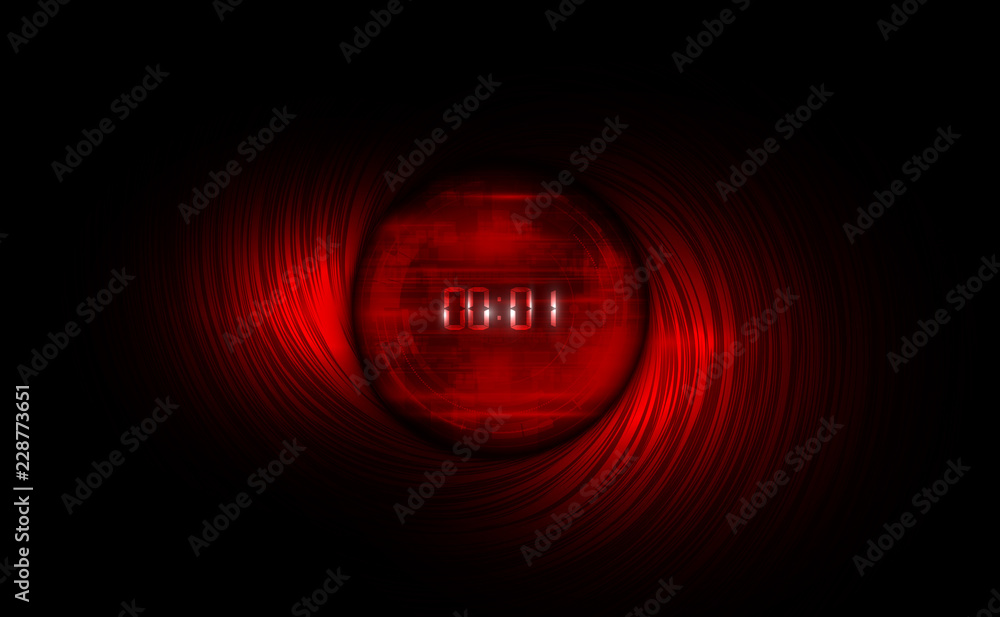 Poster abstract futuristic technology background with digital number timer concept and countdown, vector tr