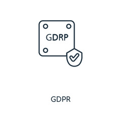 Fototapeta premium gdpr icon vector