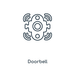 Obraz premium doorbell icon vector