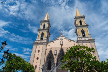 Fototapeta na wymiar catedral de Mazatlan Mexico Sinaloa Iglesia 