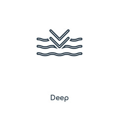 deep icon vector