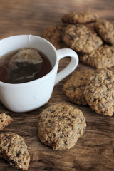 Hora del té con galletas