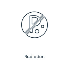 radiation icon vector