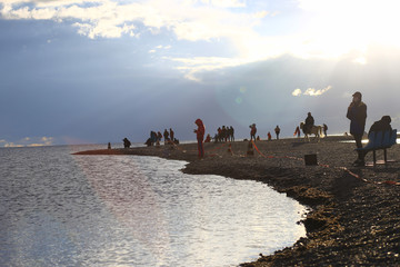  Chinese plateau lake scenery