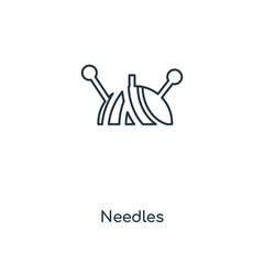 needles icon vector
