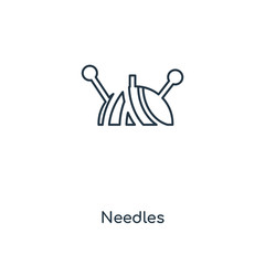 needles icon vector