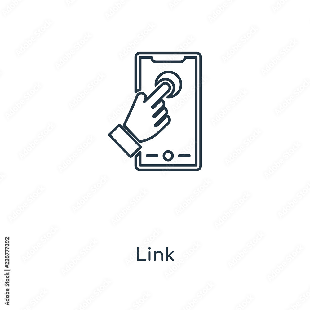 Poster link icon vector