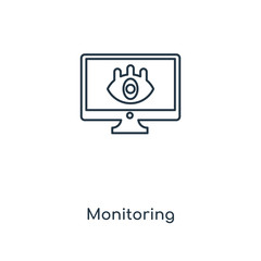 monitoring icon vector