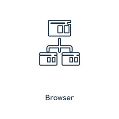 browser icon vector