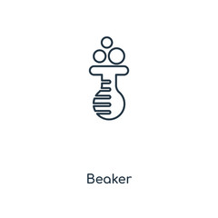 beaker icon vector