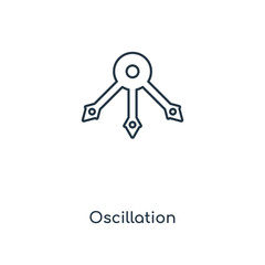 oscillation icon vector