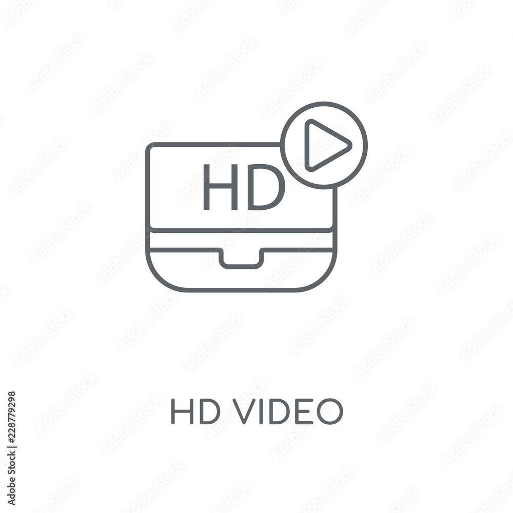 Wall mural hd video icon