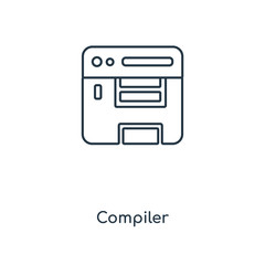compiler icon vector