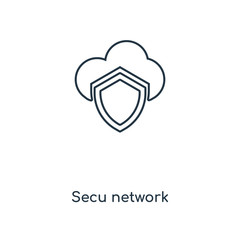 secured network icon vector