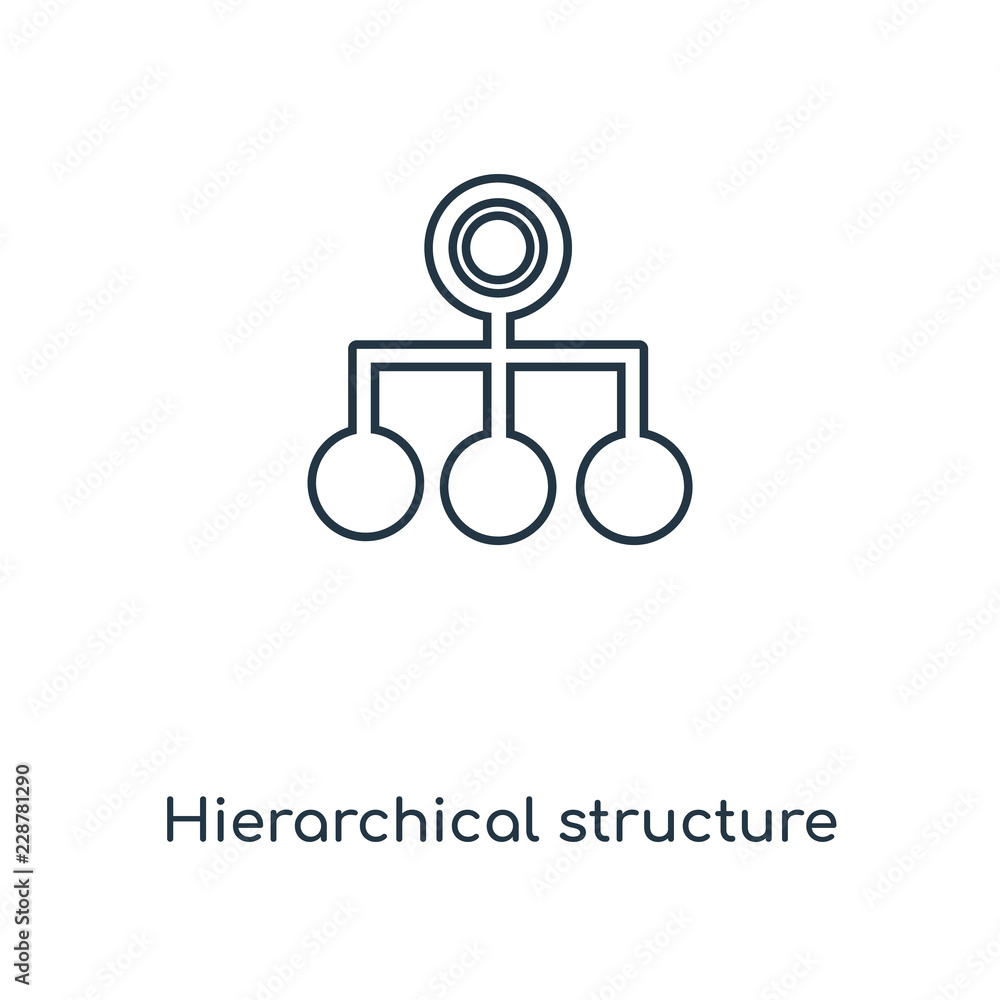 Aufkleber hierarchical structure icon vector