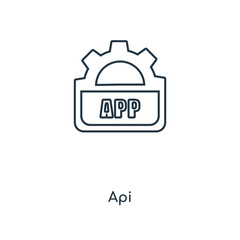 api icon vector