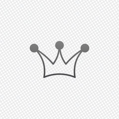 Crown icon. On grid background