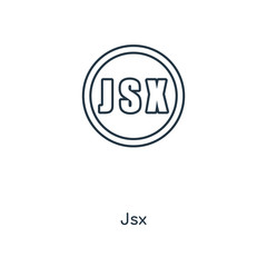 jsx icon vector