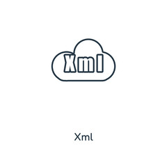xml icon vector