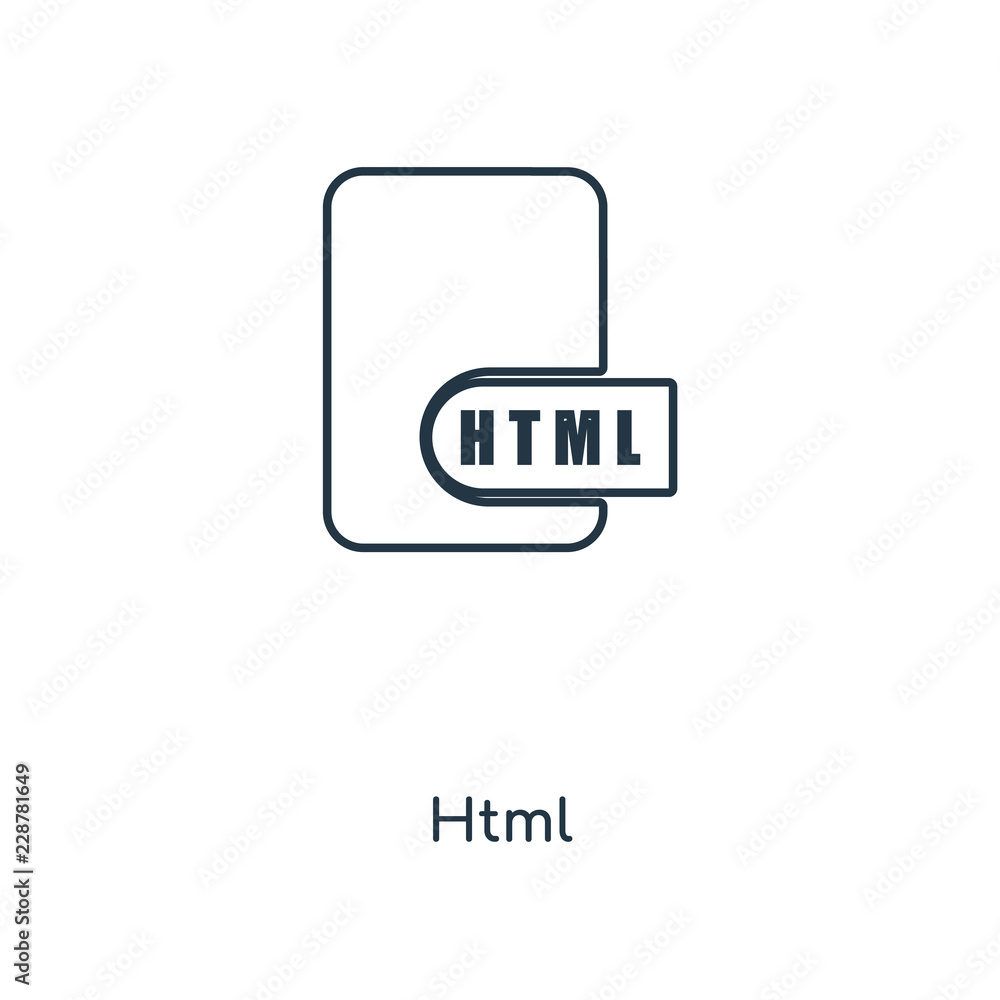 Poster html icon vector