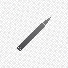 Pencil icon. On grid background