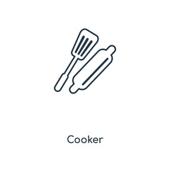 cooker icon vector