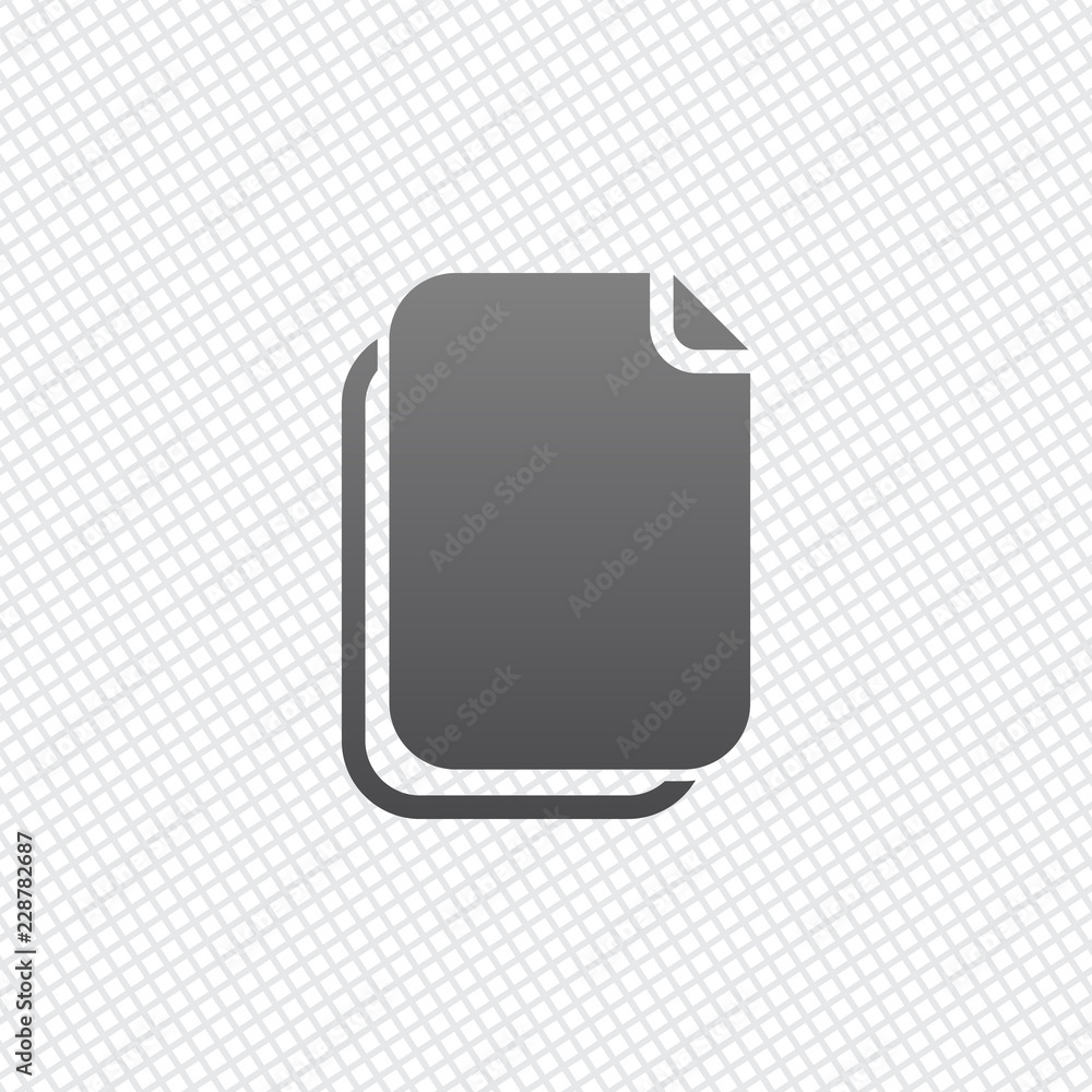 Poster document simple icon. on grid background