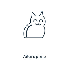 ailurophile icon vector