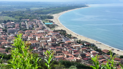 Nicotera Marina beach and village,Calabria,Italy