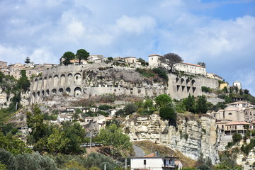 Naklejka premium view of Gerace village in Calabria in Italy 