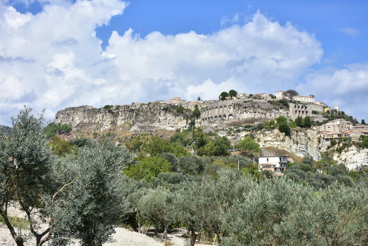 view of Gerace village in Calabria in Italy
