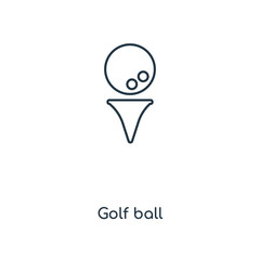 golf ball icon vector